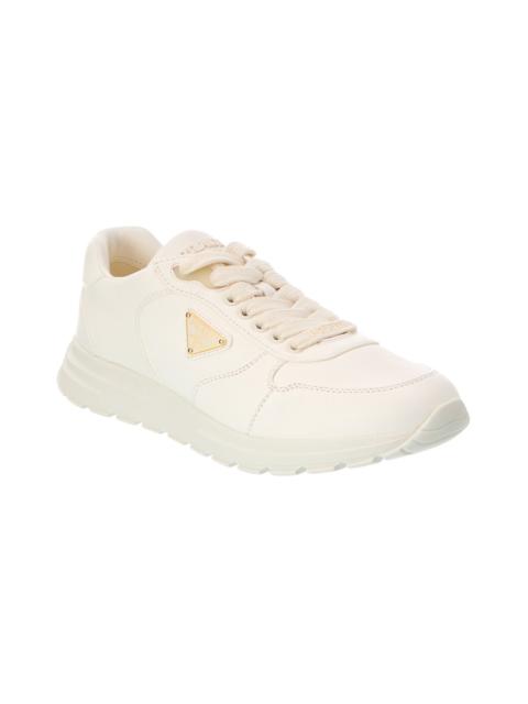 Prada Prada Logo Leather Sneaker