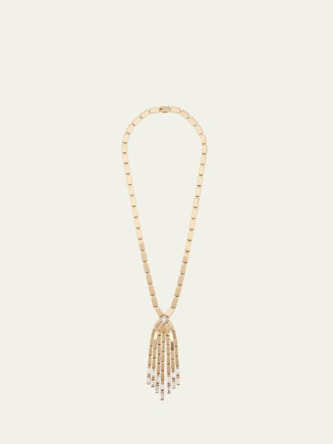 ILEANA MAKRI 18K Yellow Gold Diamond Baguette Cascade Necklace