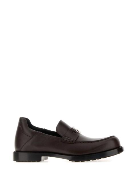 BALENCIAGA Balenciaga Women Dark Brown Leather Comfy Loafers