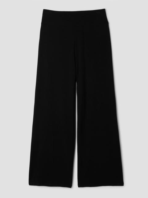EILEEN FISHER Stretch Jersey Knit Wide-Leg Pant