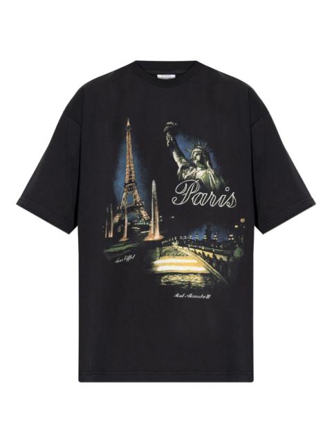 VETEMENTS Vetements  Eiffel Tower-print T-shirt