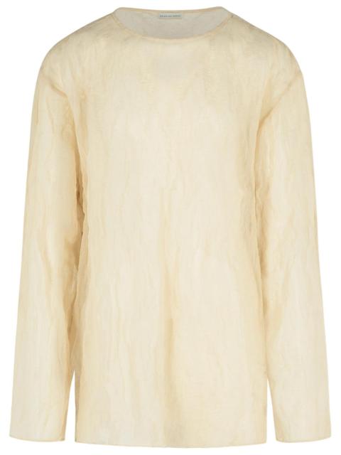 Dries Van Noten Dries Van Noten 'Hen' Grey Cotton T-Shirt Men