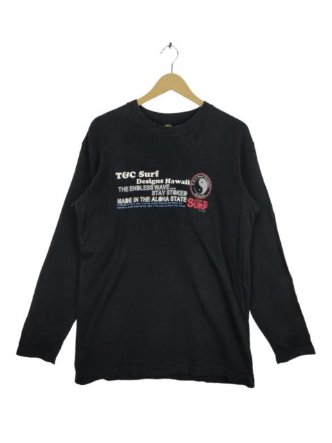 Other Designers Japanese Brand - T&C Surf Designs Hawaii Long Sleeve Shirt Spell Out