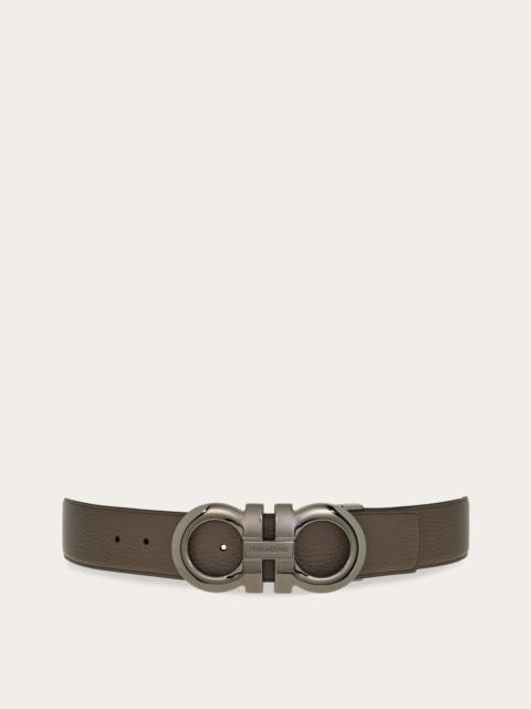 FERRAGAMO Reversible and adjustable Gancini belt
