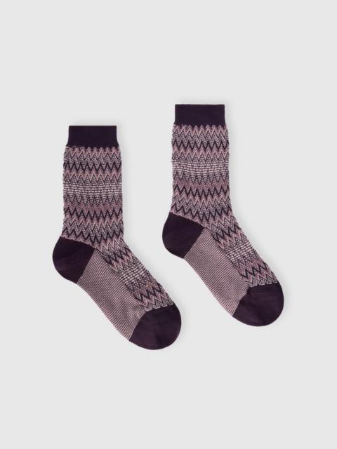 Missoni Mid-length cotton-blend chevron socks