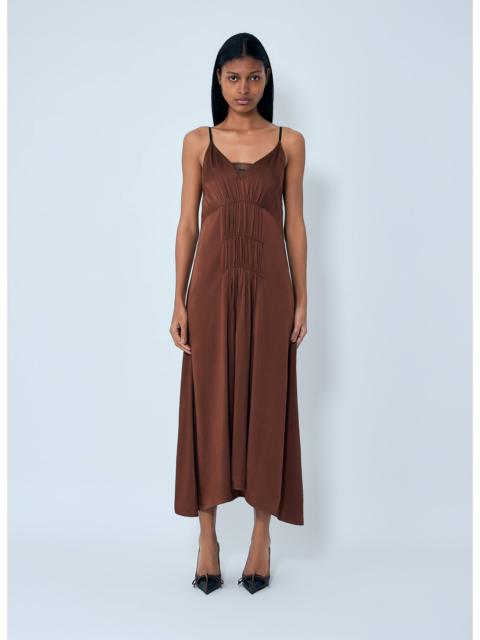 Prada Prada Women Crepe Satin Midi Dress