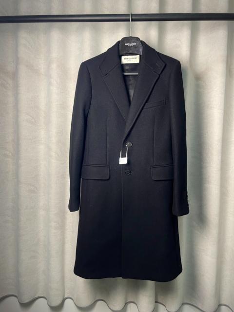 SAINT LAURENT Saint Laurent FW16 Black Single-Breasted Wool Coat