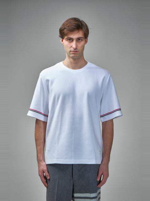 Thom Browne Rugby Fit Short Sleeve Tee In Cotton Interlock