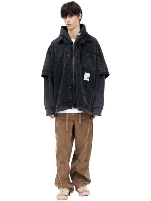 Maison MIHARAYASUHIRO ZIPPERED CORDUROY SHIRT