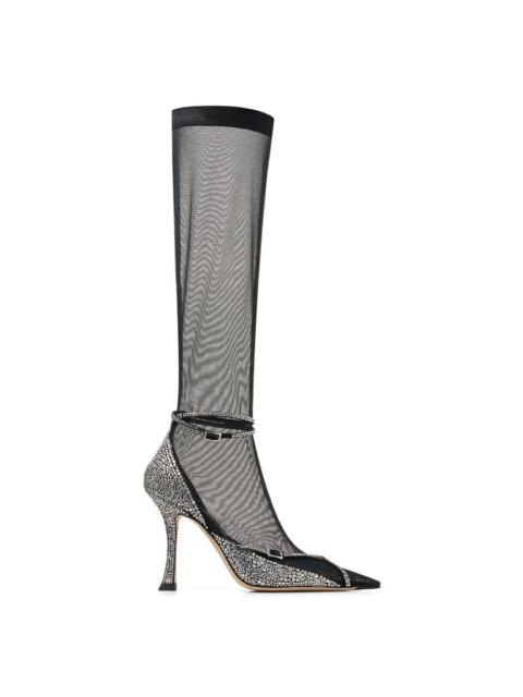 JIMMY CHOO Jimmy Choo X Mugler Hoisery Mesh Pumps
