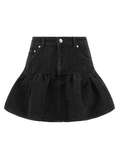 GANNI Ganni Women Lurex Denim Skirt