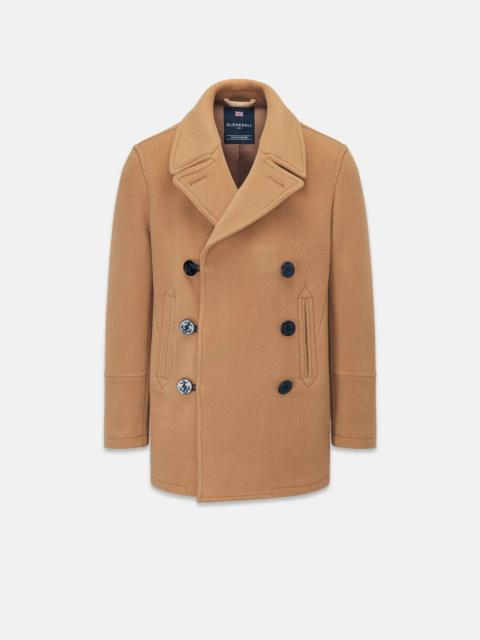 GLOVERALL Men's Tennyson Peacoat Camel