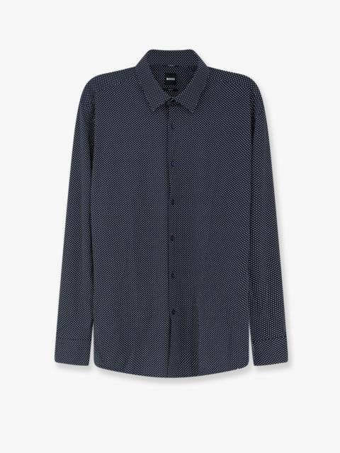 BOSS Boss Hank Jersey Shirt Blue