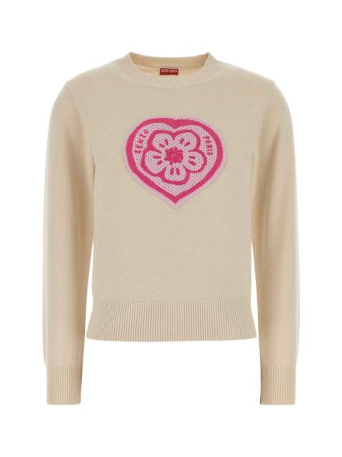 KENZO Cream Cotton Blend Sweater