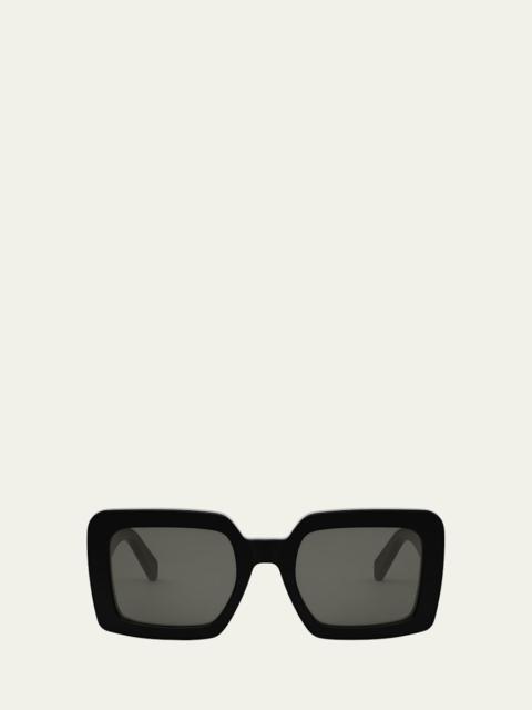 CELINE Triomphe Acetate Square Sunglasses