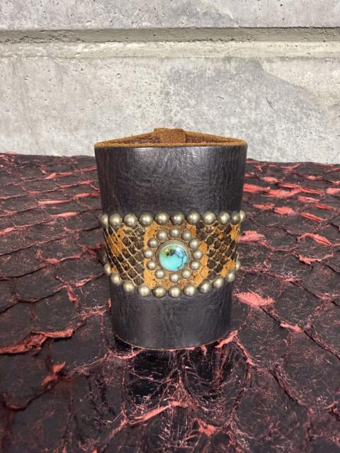 Other Designers Hollywood Trading Company Vintage Leather Cuff Bracelet