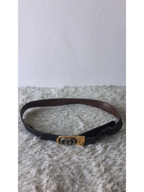 GUCCI Vintage Gucci Leather Belts Distressed
