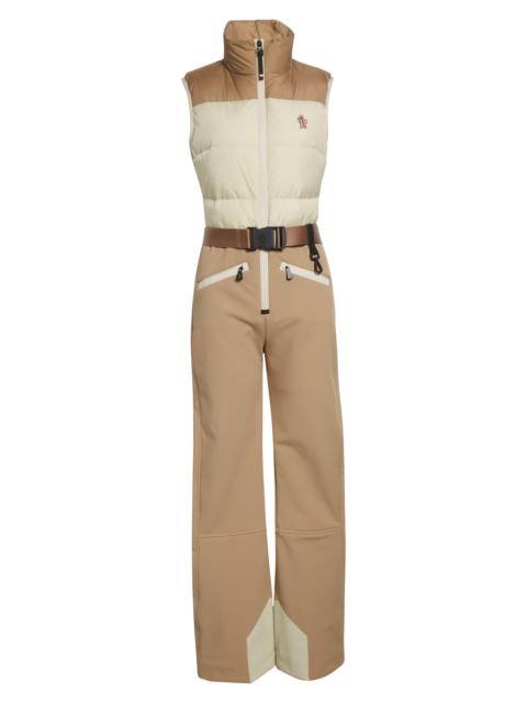 Moncler Grenoble Moncler Grenoble Colorblock Down Ski Suit in Neutral at Nordstrom