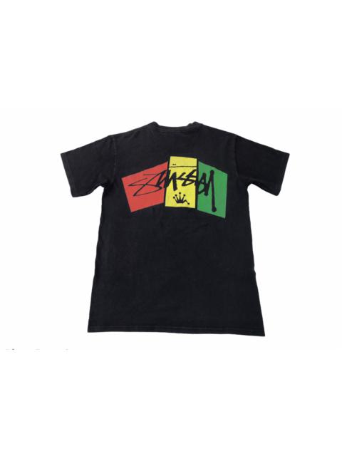 Other Designers Vintage - Stussy Rastafari Big Logo Tee Unisex Wear Pop Art