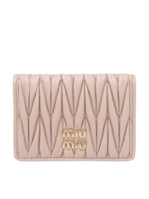 Miu Miu Miu Miu Women Nappa Matelasse' Cardholder