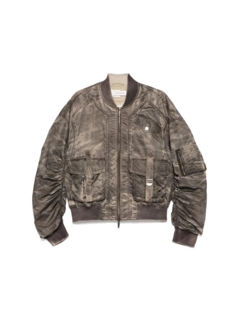sandwash bomber jacket