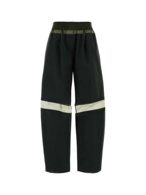 FENDI Fendi Women Olive Green Cotton Blend Pant