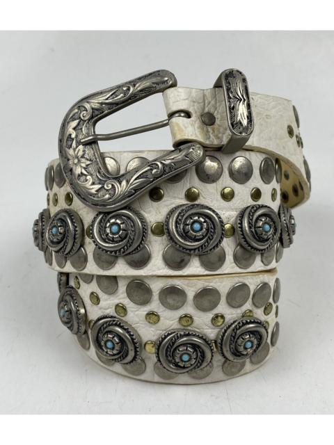 Other Designers Japanese Brand - rare designs nanni studded leather belt made in italy tc31