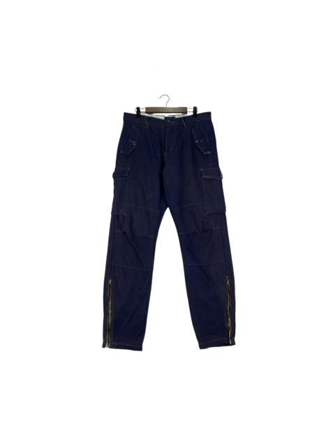 Other Designers Japanese Brand - KU Wool Hemp Zippered Thigh Cargo Trousers