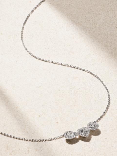 De Beers Aura 18-karat White Gold Diamond Necklace
