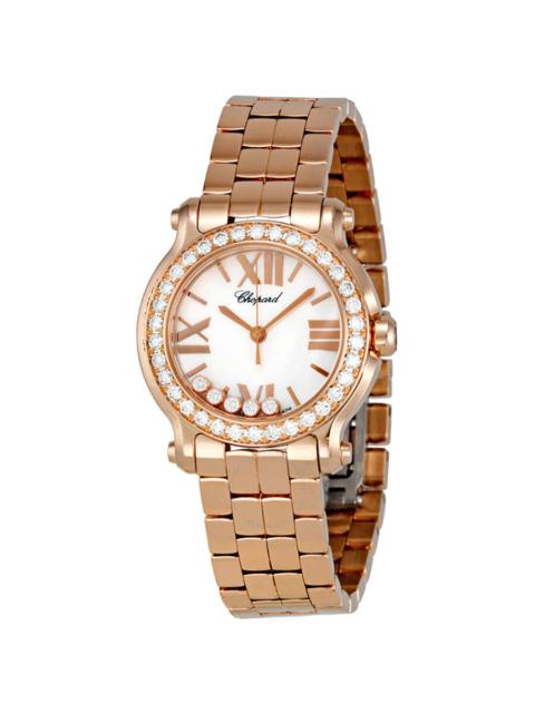 Chopard Happy Sport 18k Rose Gold Diamond Ladies Watch 274189-5007