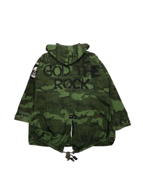 Hysteric Glamour 🔥VINTAGE MIKITARY CAMOUFLAGE PARKA JACKET BIG LOGO DESIGN
