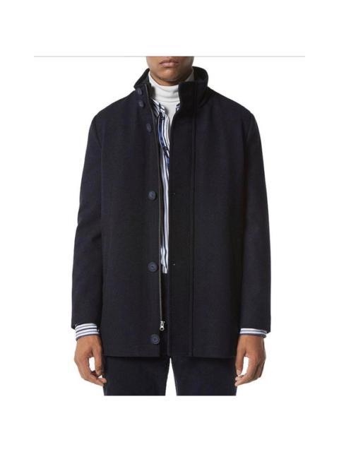 Other Designers NWT Andrew Marc Dorsey Melton Wool  Car Coat in Heather Blue Sz Large $295