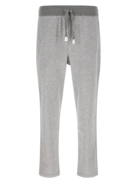 Brioni Piqué cotton joggers