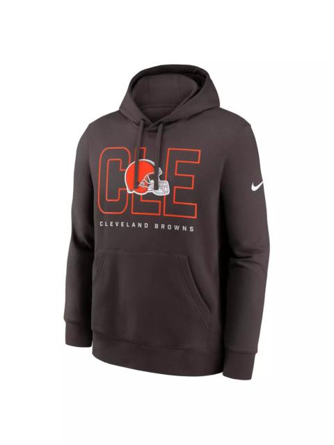 Nike Men's Cleveland Browns 2025 Club Hoodie-Brown