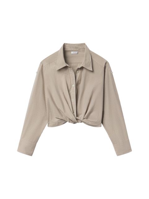 A.L.C. Leo Cropped Cotton Shirt