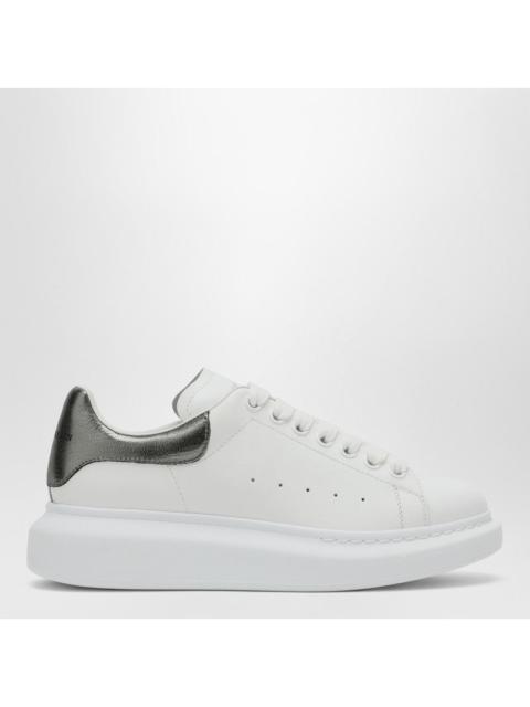 Alexander Mcqueen White And Silver Oversized Sneakers Women