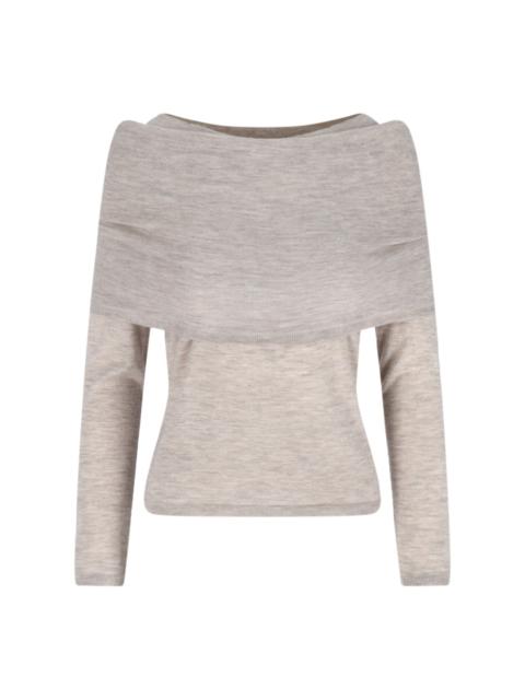 Max Mara 'FARETRA' OFF-SHOULDER SWEATER