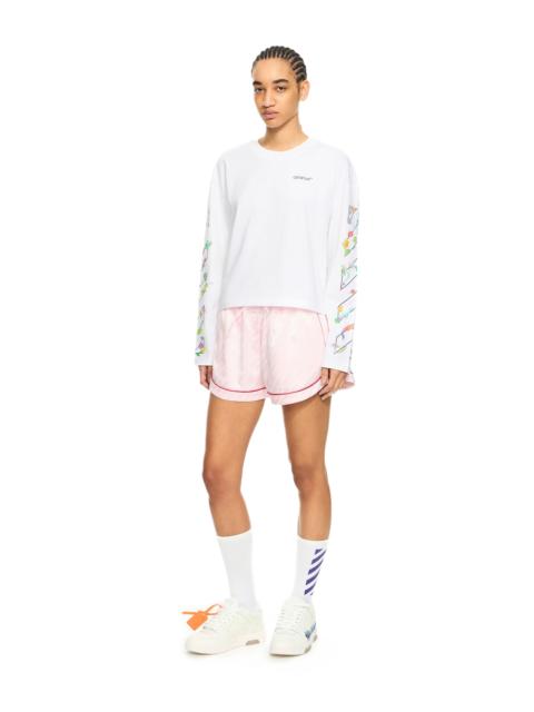 Off-White Diag Glowing Flower L/S Tee