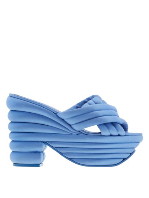 FERRAGAMO Ferragamo Rey Sculptural Platform Sandals, Size 7 C