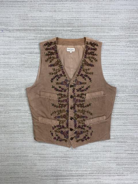 Other Designers Japanese Brand × Paul Smith × Vintage - Vintage Paul Smith London Multipocket Embroidery Floral Vest