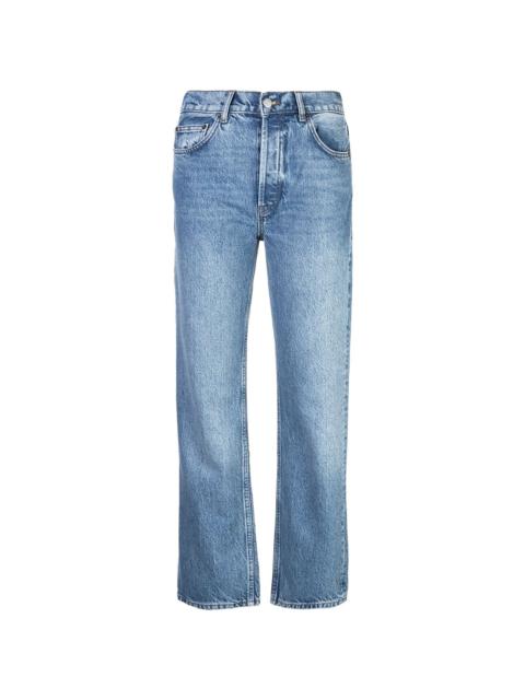 Cynthia high-rise straight jeans