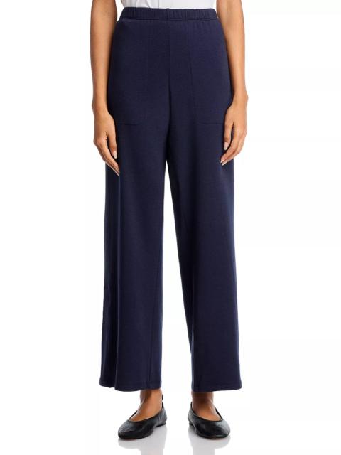 EILEEN FISHER Cozy Brushed Terry Straight Pants