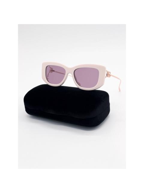 GUCCI NEW GUCCI SUNGLASSES GG1566S 003 WHITE/GOLD WOMEN