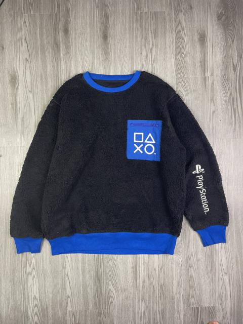 Other Designers Japanese Brand × Playstation - Gu Japan Playstation Embroidery Sherpa fleece pullover