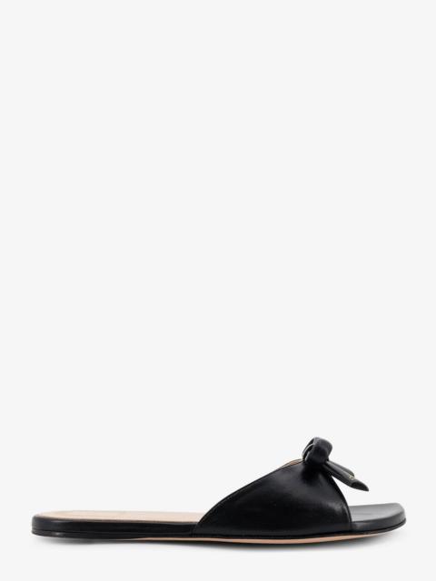 Dior Dior Dior Bow Leather Sandals Black