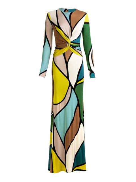 SILVIA TCHERASSI Lucian Twisted Jersey Maxi Dress multi