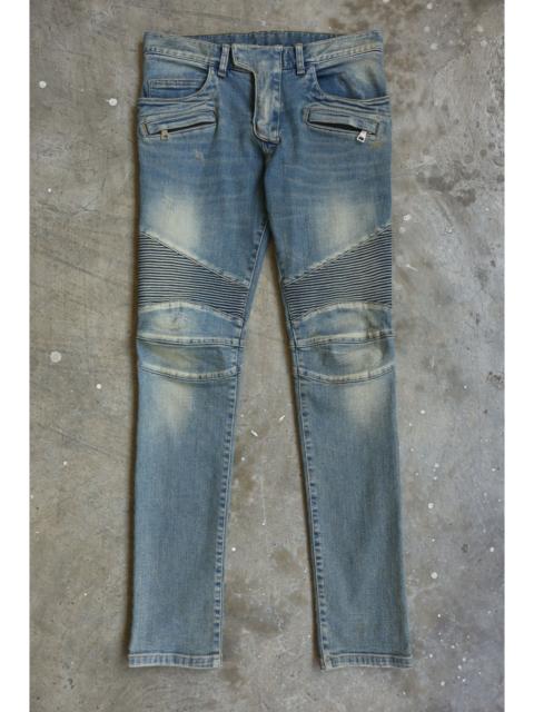 Balmain Balmain - Christophe Decarnin - Denim Biker Jean
