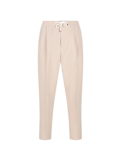 Brunello Cucinelli Brunello Cucinelli Drawstring Tapered Trousers