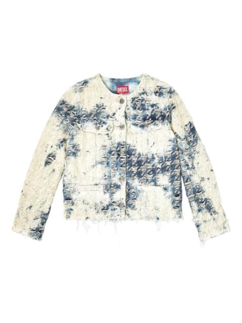 Diesel Diesel Women Houndstooth Denim Jacket