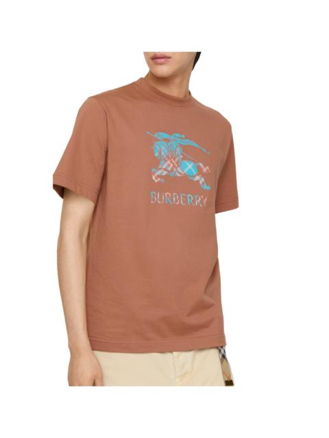 Burberry burberry EKD Ombré Cotton T-shirt in Ginger Brown at Nordstrom